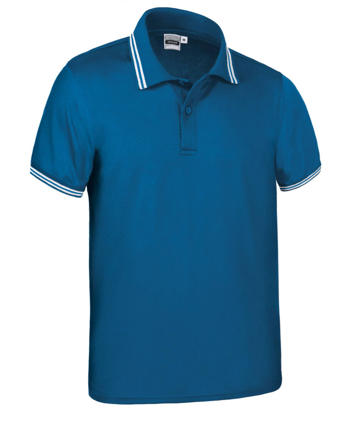 Polo M/C JAGUAR negro-blanco