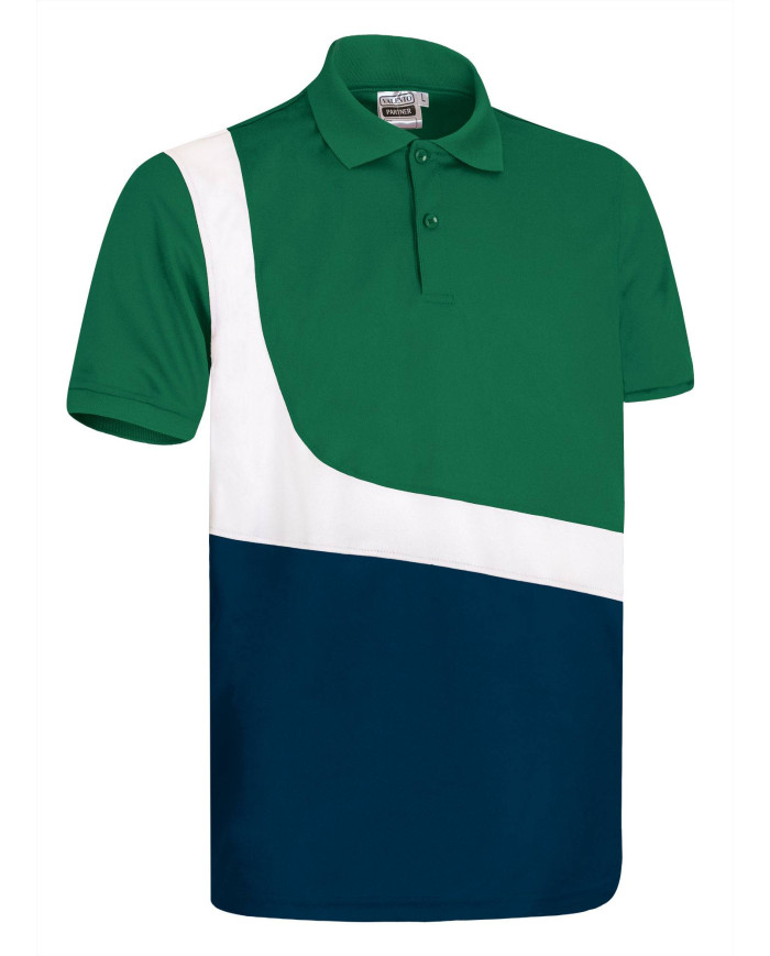Polo M/C PARTNER azul royal-blanco-azul marino orión