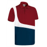 Polo M/C PARTNER azul royal-blanco-azul marino orión