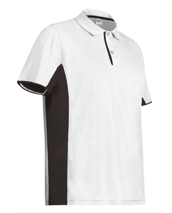 Polo M/C STRATEGY negro-blanco