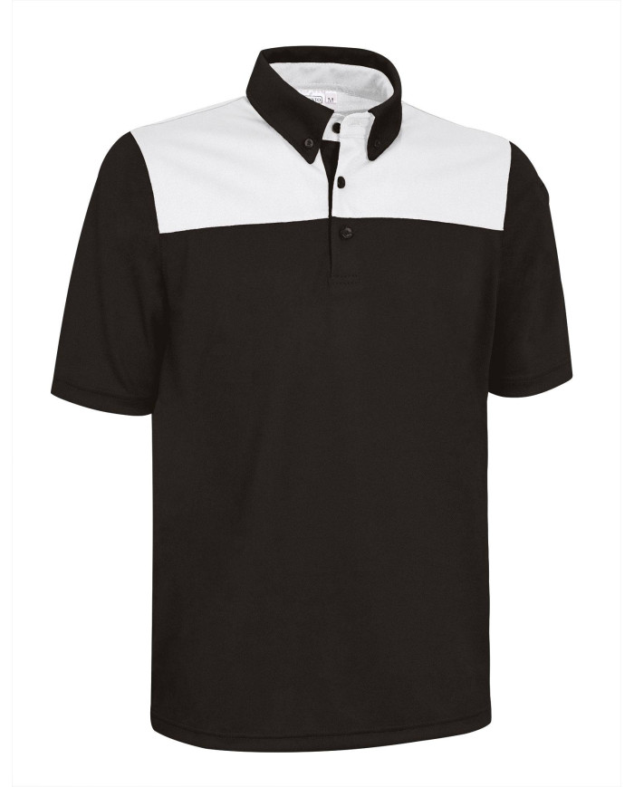 Polo M/C HURRICANE negro-blanco