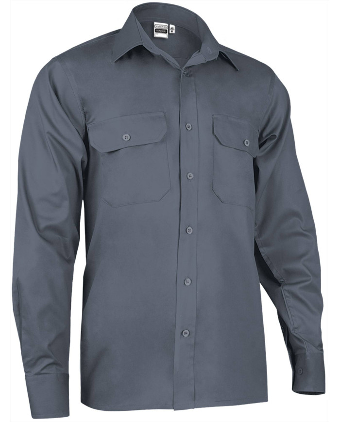 Camisa M/L CONDOR gris cemento