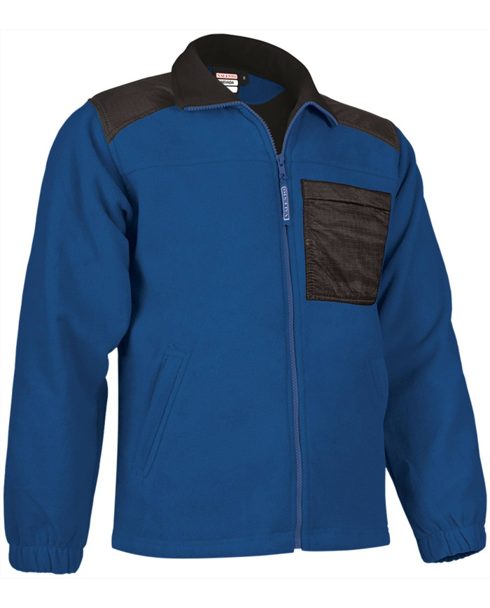 Chaqueta polar NEVADA gris cemento-negro