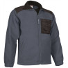 Chaqueta polar NEVADA gris cemento-negro