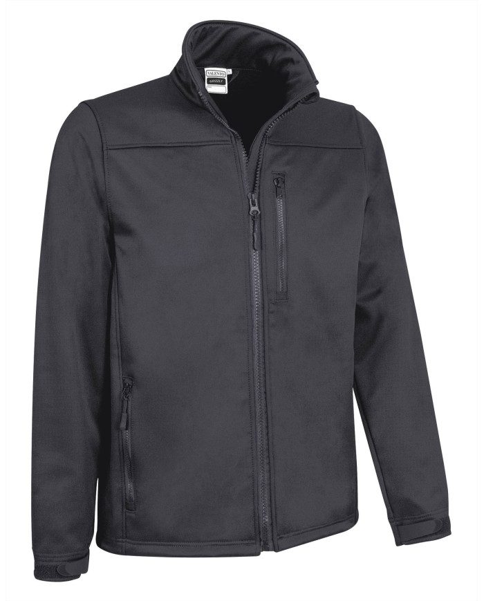 Chaqueta softshell GRIZZLY negro