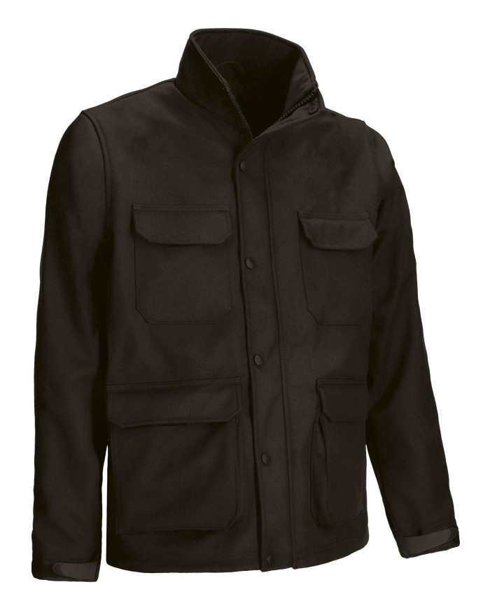 Chaqueta softshell JEREMY negro