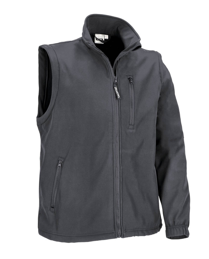 Chaqueta softshell mangas desmontables HALIFAX negro
