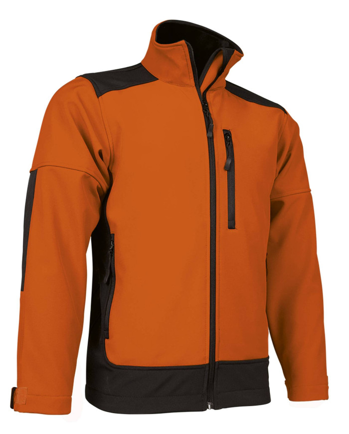 Chaqueta softshell SAPONI gris carbón-negro
