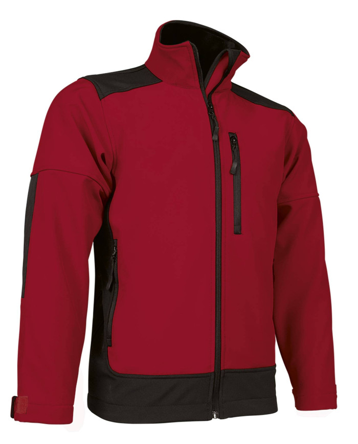 Chaqueta softshell SAPONI gris carbón-negro