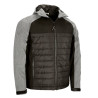 Chaqueta con capucha acolchada BERING negro-antracita