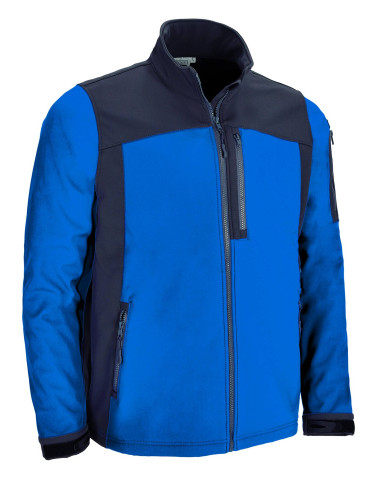 Chaqueta softshell ATHABASCA rojo loto-gris carbón