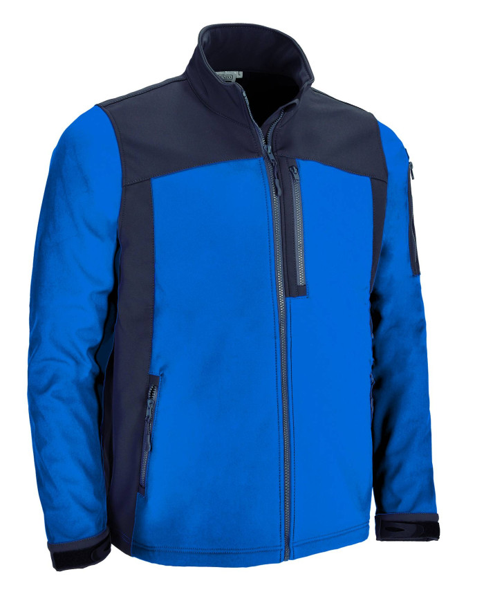 Chaqueta softshell ATHABASCA rojo loto-gris carbón