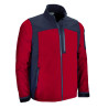 Chaqueta softshell ATHABASCA rojo loto-gris carbón