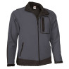 Chaqueta softshell BATAVIA gris carbón-negro