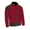 Chaqueta softshell CALEDONIA marron nogal-negro