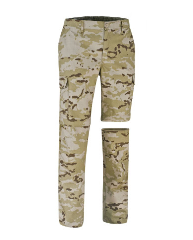 Pantalón desmontable BIRDMAN pixelado gris