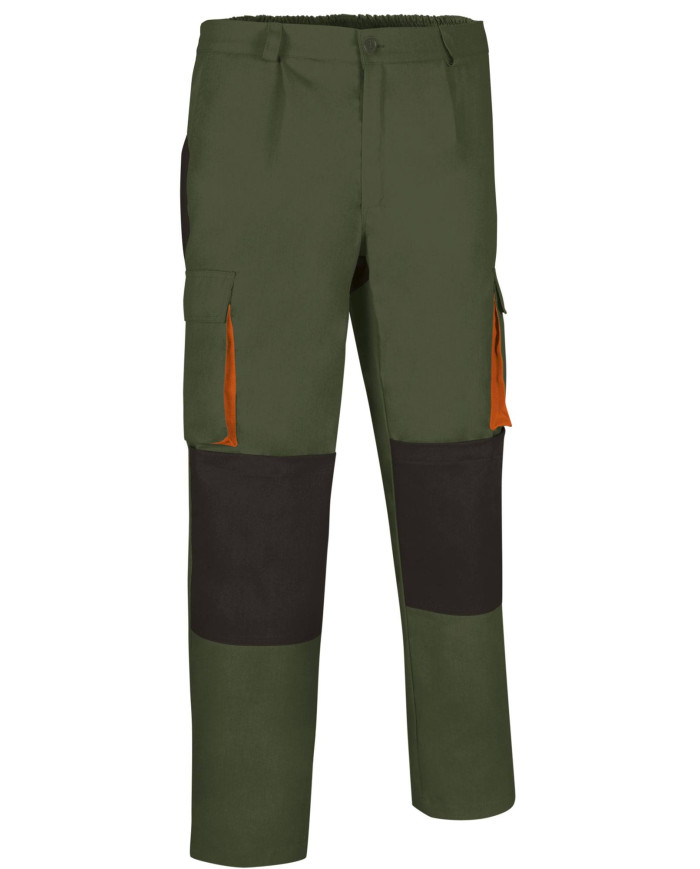 Pantalón DARKO gris cemento-gris carbón-naranja fiesta
