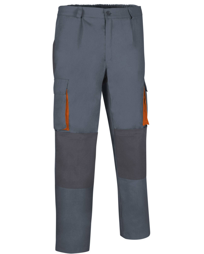 Pantalón DARKO gris cemento-gris carbón-naranja fiesta