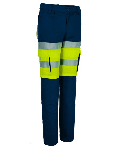 Pantalón desmontable A.V. PRODAR naranja flúor-azul marino orión