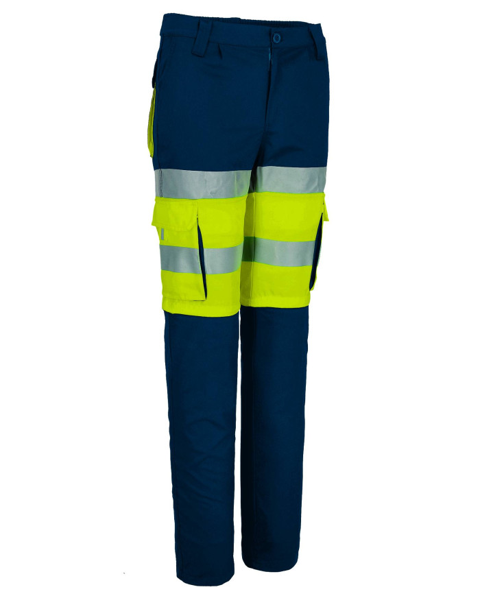 Pantalón desmontable A.V. PRODAR naranja flúor-azul marino orión