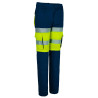 Pantalón desmontable A.V. PRODAR naranja flúor-azul marino orión