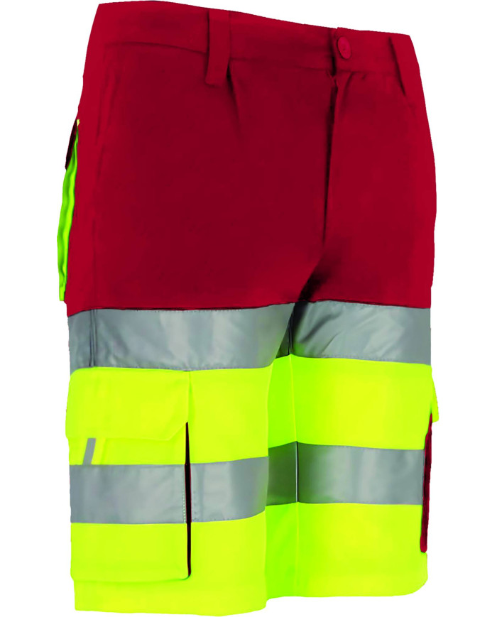 Bermuda A.V. BRANDON naranja fluor-gris carbon