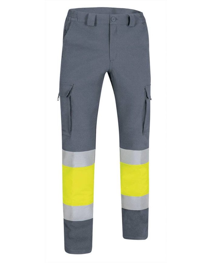 Pantalón A.V. RIGEL naranja flúor-azul marino orión