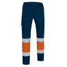 Pantalón A.V. RIGEL naranja flúor-azul marino orión