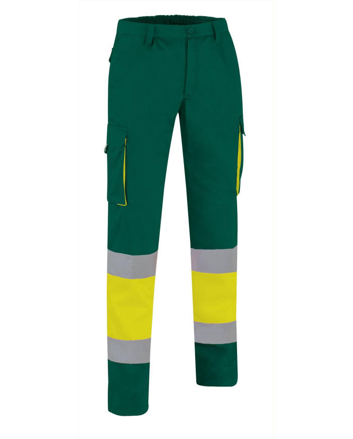 Pantalón A.V. FACTORY naranja fluor-gris carbon