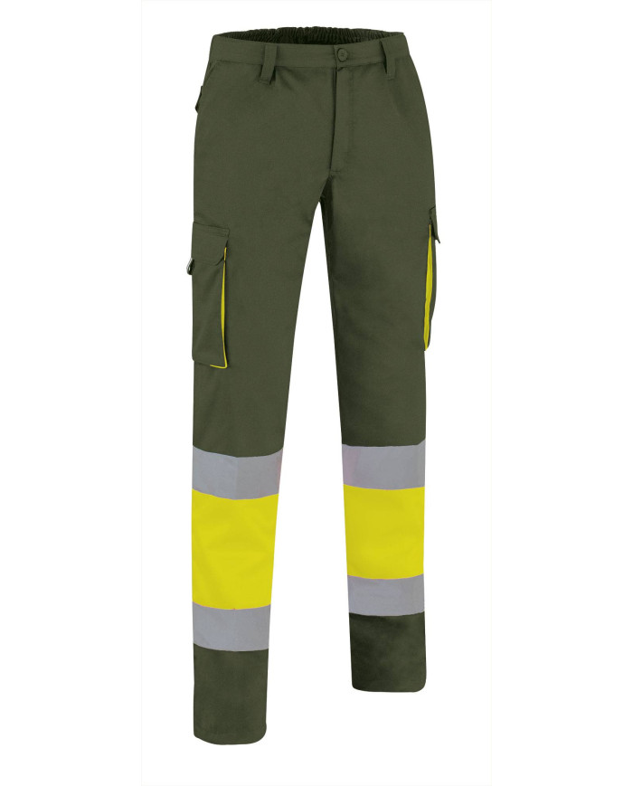 Pantalón A.V. FACTORY naranja fluor-gris carbon