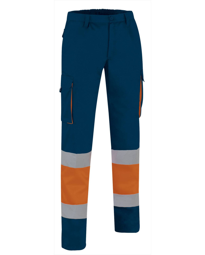 Pantalón A.V. FACTORY naranja fluor-gris carbon