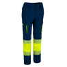 Pantalón A.V. ABERDEEN naranja flúor-azul marino orión