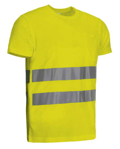 Camiseta A.V. M/C STRAHAN naranja flúor
