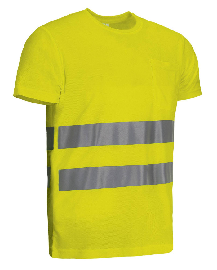 Camiseta A.V. M/C STRAHAN naranja flúor