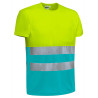 Camiseta A.V. M/C DEMOLITION naranja fluor-gris carbon
