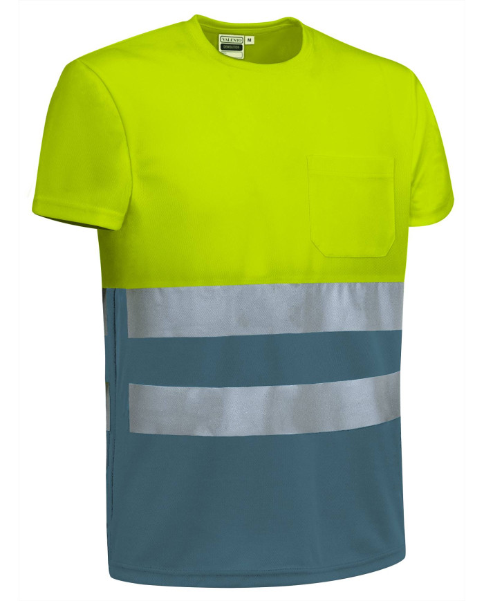 Camiseta A.V. M/C DEMOLITION naranja fluor-gris carbon