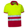 Polo A.V. M/C DELAWARE naranja fluor-gris carbon