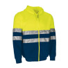 Sudadera A.V. BRANTFORD amarillo flúor-azul marino orión