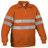 Sudadera A.V. ROAD naranja fluor-gris carbon