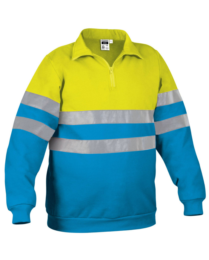 Sudadera A.V. ROAD naranja fluor-gris carbon