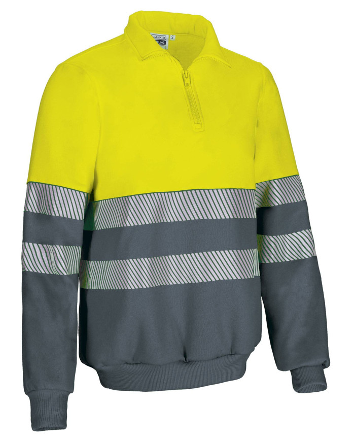 Sudadera A.V. STIRLING naranja flúor-azul marino orión