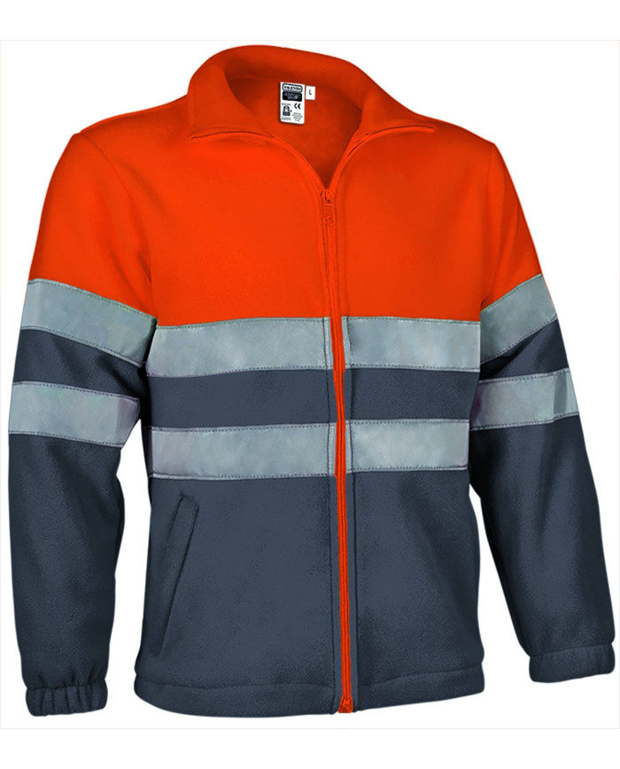 Forro polar A.V. AIRPORT naranja fluor-gris carbon