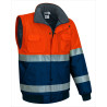 Chaqueta desmontable A.V. DONEGAL naranja fluor-gris carbon
