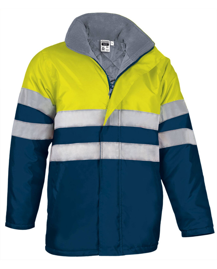 Parka A.V. TRAFFIC naranja flúor-azul marino orión