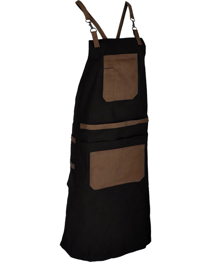 Delantal ARTISAN negro-marron chocolate
