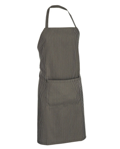 Delantal TARTARE raya diplomatica negro blanco