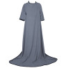 Manta polar con mangas MOVIE gris humo