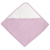 Toalla bebe MAGGIE rosa pastel-blanco