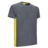 Camiseta THUNDER negro-gris cemento
