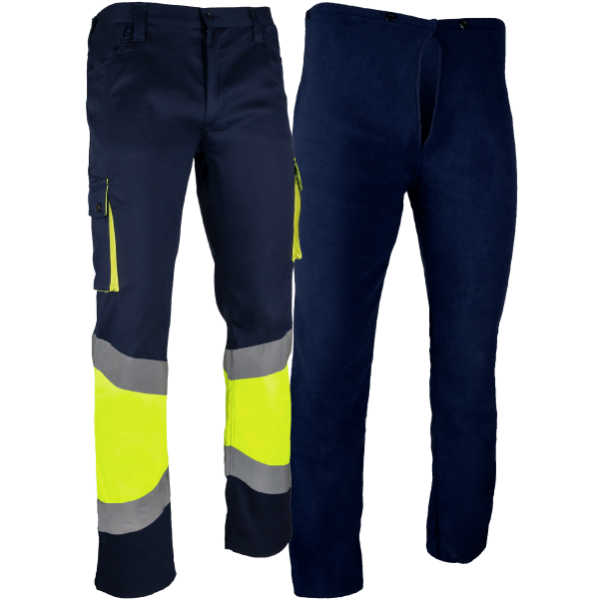 Pantalón Elástico Multibolsillos Alta Visibilidad Prima Step Plus
